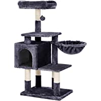 FEANDREA Árbol para Gatos de Varios Niveles- 110 cm- Gris Ahumado PCT052G01